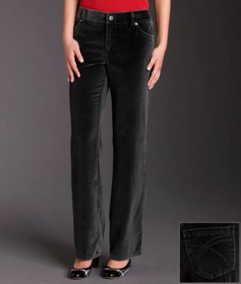 Ruff Hewn Acid Washed 5-pocket Velvet Bootcut Pants