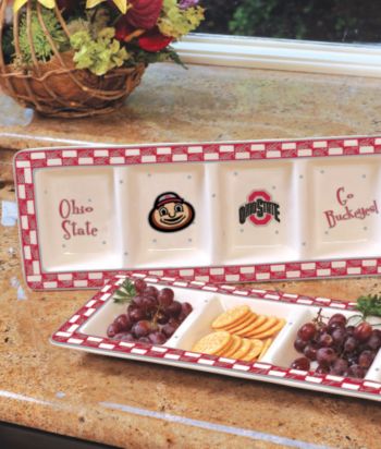Memory Company Gameday Relish Tray-Ohio State