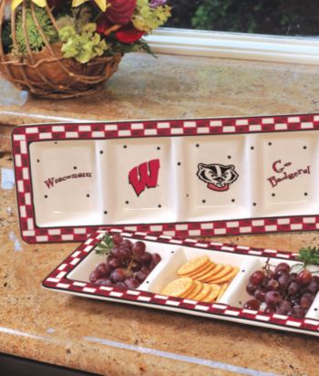 Memory Company Gameday Relish Tray-University of Wisconsin