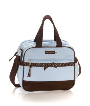 Baby Essentials Baby Boys' Blue Ribbon Cooler/Diaper Bag - Blue/Brown