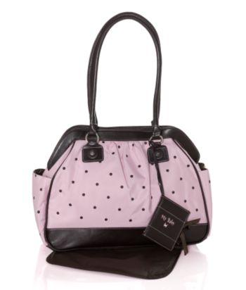 Baby Essentials Baby Girls' Fashion Diaper Bag - Pink/Brown