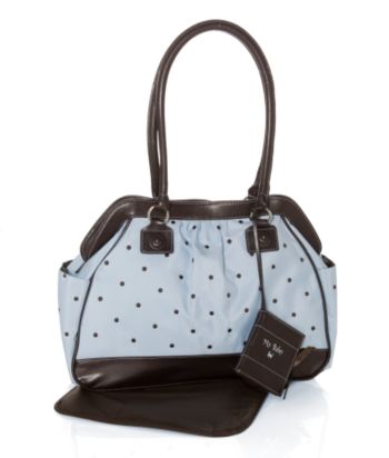 Baby Essentials Baby Boys' Fashion Diaper Bag - Blue/Brown