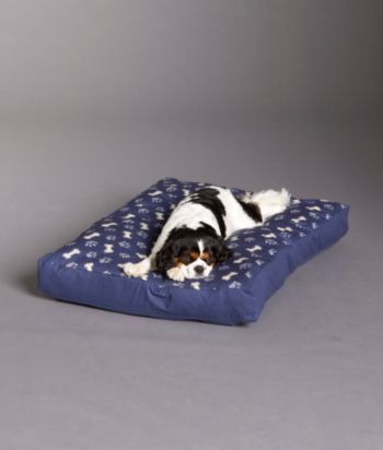 LivingQuarters Rectangular Pet Bed - Allover Print