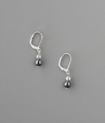 Sterling Silver Teardrop Hematite Earrings