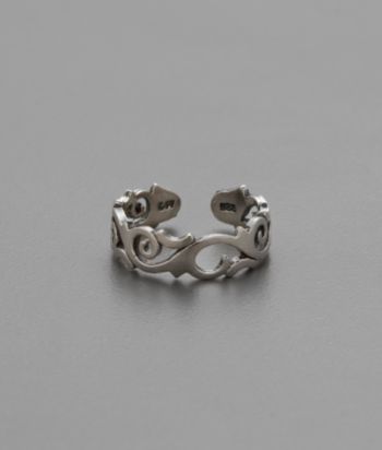 Sterling Silver Elegant Swirl Toe Ring