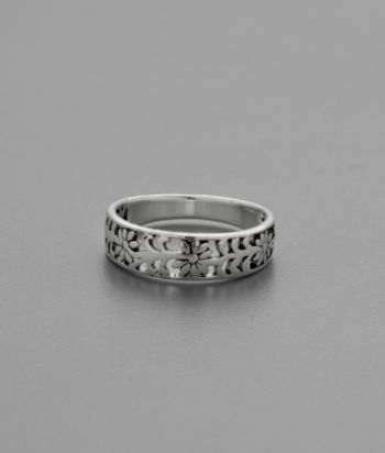 Sterling Silver Open Flower Ring
