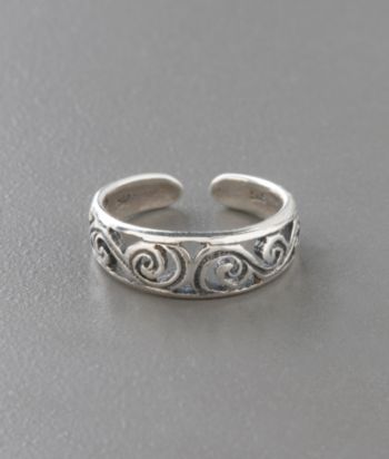 Sterling Silver Antique Filigree Toe Ring