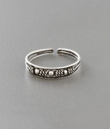 Marsala Sterling Silver Bali Rope Toe Ring