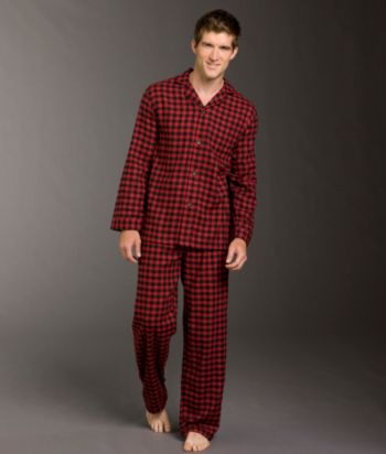 Statements® Men's Flannel Pajama Set - Red/Black Buffalo Plaid