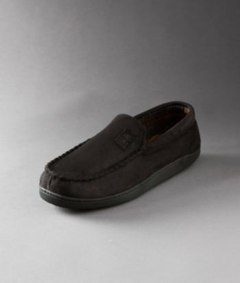 Izod® Men's Microsuede Slip-On Plaid Lining Slipper