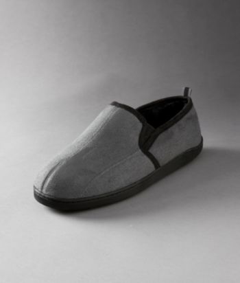 Izod® Men's Twin Gore Espadrille Microsuede Slipper
