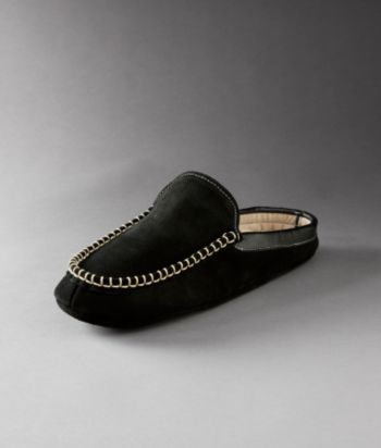 Izod® Men's Suede Open Back Scuff Slipper
