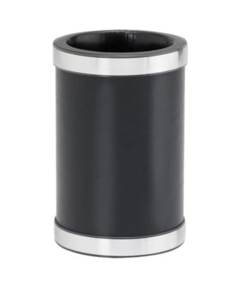 Kraftware™ Sophisticates Black with Brushed Chrome Wine Chiller