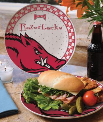 Memory Company Gameday Ceramic Plate - University of Arkansas