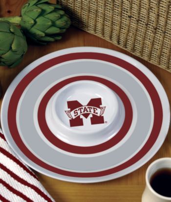 Memory Company Round Chip Dip Platter - Mississippi State University