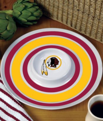 Memory Company Round Chip & Dip Platter - Washington Redskins