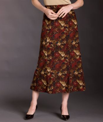 Notations® Moleskin Printed Skirt - Bordertown