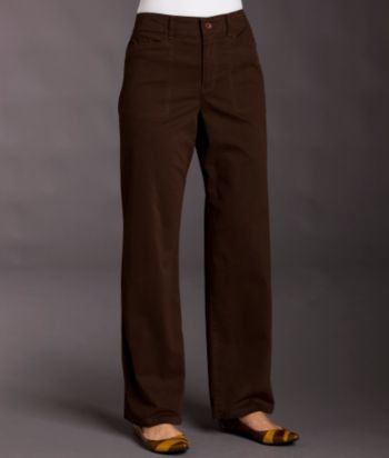 Relativity Petites' Solid Porkchop Pocket Twill Pants