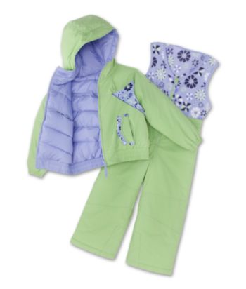Columbia Girls' 2T-6X Arctic Andrea™ Snowset - Green