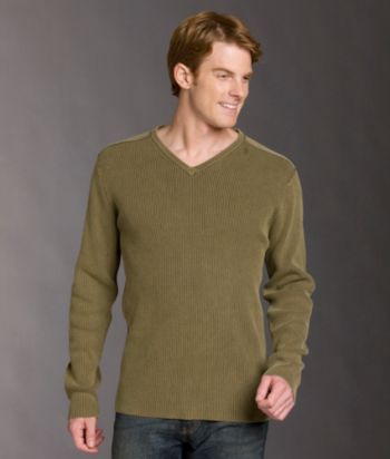 Ruff Hewn Men's Acid Wash V-Neck Sweater