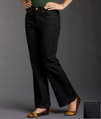 Jones New York Signature® Petites' 5-pocket Bootcut Shaper Jeans - Sulphur Black