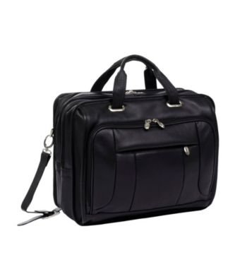 McKlein River West Pebble Grain Calfskin Leather Checkpoint Friendly Laptop Case