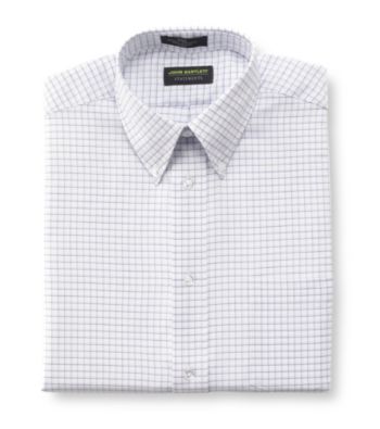 John Bartlett Statements Men's White Fine Grid 