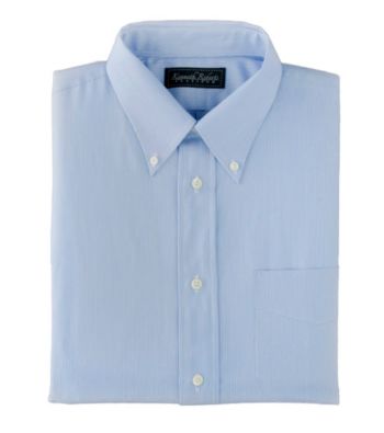 Kenneth Roberts Platinum® Men's Blue Rail Road Striped Oxford Dress Shirt