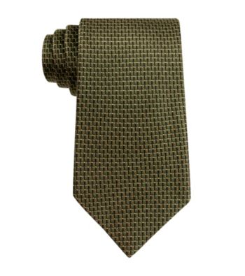 John Bartlett Statements Men's Olive Natte Tie