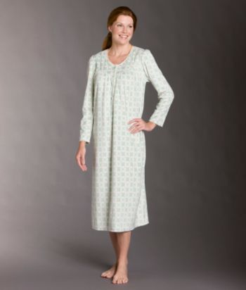 Aria® Microfleece Gown - Green Geo
