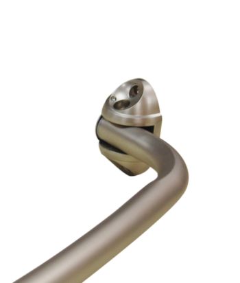 Elite Home Fashions Curved Shower Curtain Rod - Satin Nickel