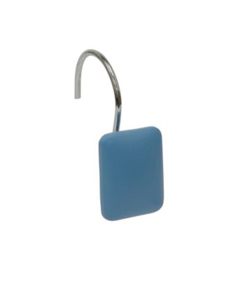 Elite Home Fashions Rectangle Shower Curtain Hooks - Blue