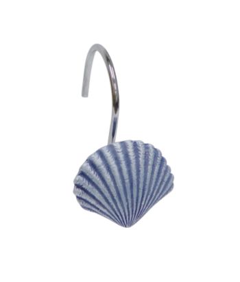 Elegant Home Fashions® Shell Shower Curtain Hooks - Blue