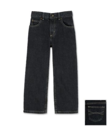 Ruff Hewn Boys' 4-7X Straight Leg 5 Pocket Denim Jeans - Grey Wash