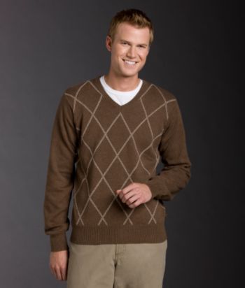 Izod® Men's Racker Stitch V-Neck Sweater