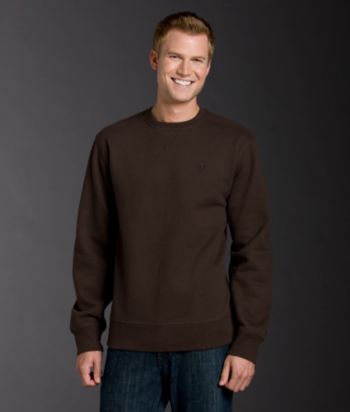 Izod® Men's Crew Garment Wash Fleece