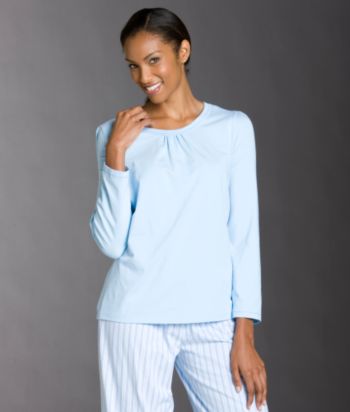 Karen Neuburger® Long Sleeve Scoopneck Top