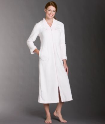 Miss Elaine® Long Cuddle Fleece Zip Robe