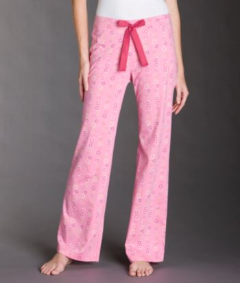 Relativity Knit Drawstring Pants - Floral Pink Dot