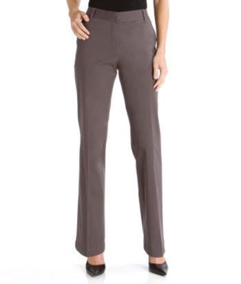 Liz Claiborne New York Petites' Jackie Flat-front Pants