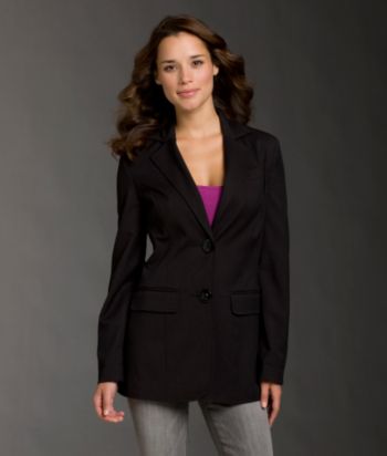 Kensie® Striped Blazer - Black Mix