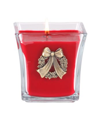 Aromatique The Smell of Christmas Flared Candle with Wreath - 13-oz.
