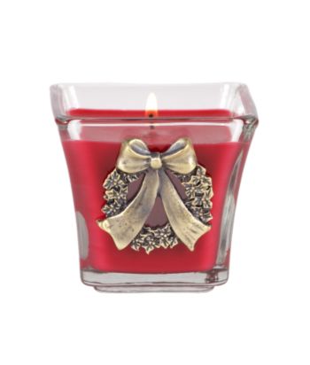 Aromatique The Smell of Christmas Small Flared Candle with Wreath - 4.4-oz.