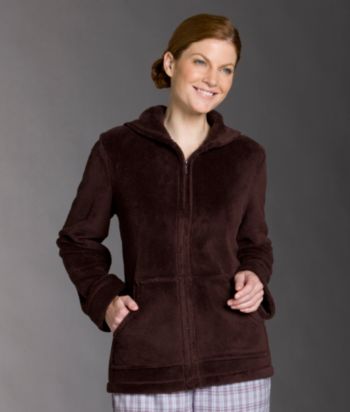 Live Love Lounge Microcozy Zip Hoodie Bedjacket