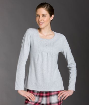 Nautica® Long Sleeve Henley - Sterling Heather