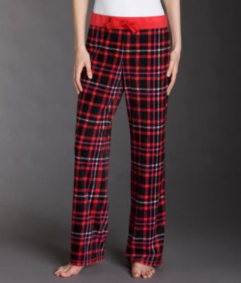 Relativity Microfleece Pants - Large Black Plaid