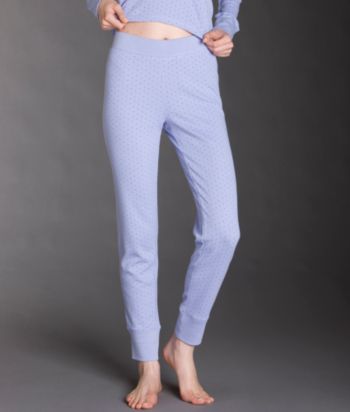 Relativity Waffle Ski Pants - Violet Dot