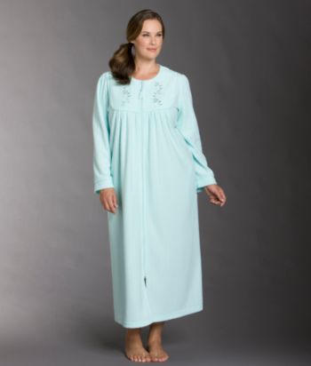 Intimate Essentials® Plus Size Long Brush Back Terry Robe