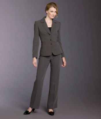 Tahari by Arthur S. Levine® 2-pc. Belted Suit Set - Gray