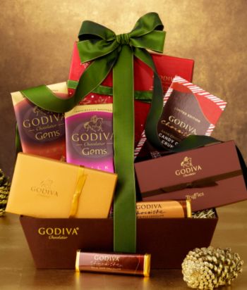 Godiva Winter Treasures Gift Basket